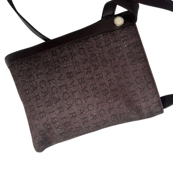 💎✨Beautiful✨💎Authentic BVLGARI Logo Mania Canvas Leather Crossbody Bag - Picture 9 of 16